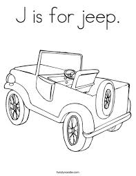 If you want jeep picture for coloring yourself then you need to click on black & white print link. J Is For Jeep Coloring Page Twisty Noodle