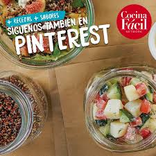4 facebook twitter google + pinterest. Cocina Facil Todavia No Conoces Nuestro Pinterest No Facebook