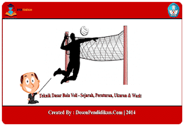 Teknik Dasar Bola Voli Sejarah Peraturan Ukuran Wasit