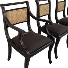 69 Off Bloomingdale S Bloomingdale S Italian Cane Back Dining Chairs Chairs