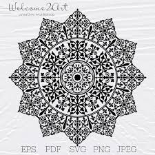 Download Mandala Svg Svg File Mandala Mandala Art Mandala Print Etsy Mandala Art Mandala Svg Mandala Print