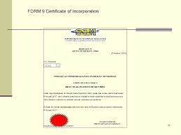 The objective of the 1965. 1 Incorporation Of Companies 3 S14 18 Ca 1965 Prescribed The Legal And General Procedural Requirements For Incorporation Of Companies Name Of Company Ppt Download