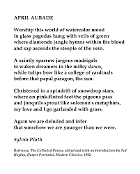 Sylvia Plath Aubade Sylvia Plath Poems Plath Poems Sylvia Plath
