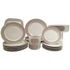 These white and gold pieces designed by kelly wearstler are about as modern as fine china gets. 70 S Modern German Porcelain Dinnerware Joy 1 By Rosenthal Set 20 Porcelain Dinnerware Dinnerware Gold Dinnerware