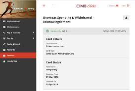 Ayam also been told that atm cannot use after expiration date. Cimb Overseas Withdrawal Card Activation Rider Chris