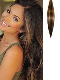 Light brown hair looks flirty and flattering in a very natural way! Body Wave Light Brown In Black Hair Extensions