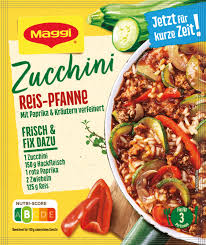 First, cut all the stems and ends from all the zucchini, and cut each one in half lengthwise through the center. Maggi Fix Fur Zucchini Reis Pfanne Maggi De