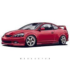Honda Acura Integra Type R Dc5 T Shirts Covers Stickers Posters Already Available In My Store On Redbubble Link In Acura Integra Type R Acura Integra