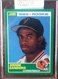 Deion Sanders Deon Sanders 1989 Score #246 Base SGC 8.5 Prce Gude
