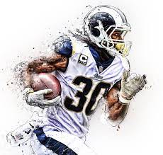 Toddgurley Rams Nfl Losangeles Sportsart Football Nfl Football Players Nfl Rams Rams Football