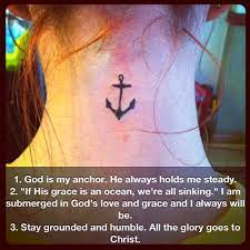 It is a means of support, security and stability. My First Tattoo The Meaning Christ Anchor Tattoo Anchortattoo Tohimbetheglory Tattoos Anchor Tattoo First Tattoo