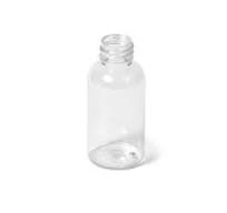 Clear PET Boston Round Plastic Bottles - 2 fl oz