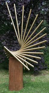 Stainless Steel Abstract Garden Sculpture By Artist Thomas Joynes Titled Revolve Stainless St Metal Art Sculpture Contemporary Sculpture Metal Tree Wall Art