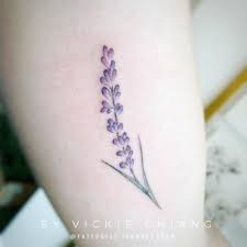 Vickie Chiang On Instagram A Lovely Single Lavender For Kelsey Lavender Lavendertattoo Inked Tattoo Tattoos Wat Tattoos Lavender Tattoo Floral Tattoo