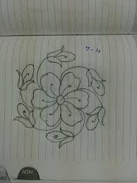 Pin By Sravya Gowda On Kolangal Flower Drawing Design Simple Flower Drawing Designs Rangoli Border Designs