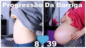 A Minha Primeira Gravidez Evolucao E Crescimento Da Barriga Semana 8 40 Youtube