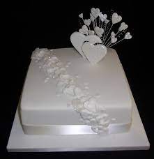 Single Tier Wedding Cake Simple Wedding Cake Wedding Cake Images Square Wedding Cakes