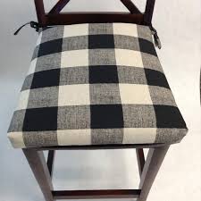 Choose from contactless same day delivery, drive up and more. Chair Cushions Plaid Black And Cream Anderson Fabric Etsy