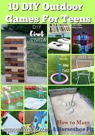 Your event will be way more fun if there's more to do than just standing around eating snacks and trying to think of things to say. 10 Diy Outdoor Games For Teens Fun Outdoor Games Backyard Party Games Outdoor Games For Teenagers