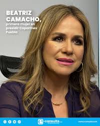 Beatriz Camacho hizo historia al ser la primera mujer electa presidenta del  Centro Empresarial Puebla (Coparmex Puebla) para el periodo 2024-2025.  Durante la asamblea electiva correspondiente al segundo semestre de 2024,  fue
