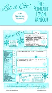 Let It Go Printable Lesson Handout Made 2 B Creative Womens Ministry Events Christian Women S Ministry Womens Bible Study