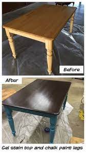 Since the beginning of this blog, it's been my purpose to empower others to get back to backyard farming. I Painted My Old Kitchen Table With General Finishes Gel Stain Brown Mahogany Furniture Makeover Old Kitchen Tables Redo Furniture