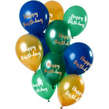Maybe you would like to learn more about one of these? Balloon Bouquet Set Happy Birthday Golden Emerald O 30 Cm