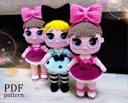 amigurumi doll lol crochet pattern pdf tutorial etsy amigurumi doll crochet baby toys crochet dolls free patterns