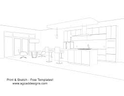 interior modern kitchen free 3d model