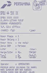 Save as data struck excel dengan format csv(comma delimited) 5. Contoh Struk Spbu Hotinfo Online