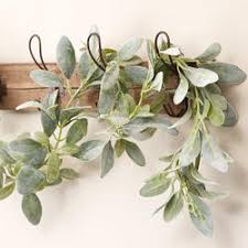 Maybe you would like to learn more about one of these? Flocked Artificial Lamb S Ear Garland Artificial Greenery Floral Supplies Craft Supplies Factory Direct Craft
