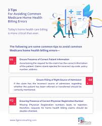 3 Tips For Avoiding Common Medicare Home Health Billing Errors In 2020 Home Health Agency Home Health Revenue Cycle Management