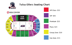 Bok Center Seating Chart Tulsa Oilers Hockey Tulsa Oilers