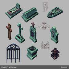 Gunzfire S Cemetery Moba Map Game Concept Art Pixel Art Motivational Art