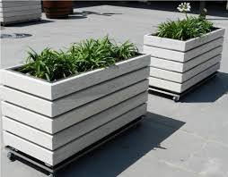 Tall Modern Mahogany Planter Boxes Mid Century Modern Free Diy Wood Planters Modern Planters Outdoor Diy Wooden Planters