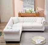 Amazon.com: MiuXe Chesterfield - Juego de sofá esquinero ...