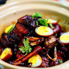 Penang Orh Tau Yew Bak Dark Soy Sauce Pork Belly Penang Style Eckitchensg Recipe Pork Belly Claypot Cooking Braised Pork Belly