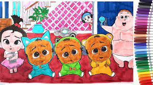 They are one of the four tetartagonists of the boss baby franchise. The Boss Baby Movie Triplets Jimbo Staci Coloring Pages Book Video For Kids Youtube