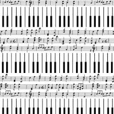 Klaviertastatur mit notennamen zum ausdrucken : Klavier Tasten Musik Noten Scales Fleece Stoff Drucken Von Der Werft A247 04 Ebay