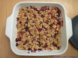 Préchauffer votre four à thermostat 8. Crumble Pomme Framboise Myrtille A Vos Tabliers Prets Cuisinez