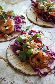 This was inspired by the famous fish tacos at coconut's fish cafe that we tried twice in maui. Shrimp Tacos
