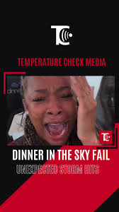 Unexpected storms hits one of those “Dinner in the Sky” experiences now  it’s “Dinners in the rain” (Via: missforeignthang) ⛈️⛈️⛈️👀 🌡️✔️  #temperaturecheckmedia #DinnerInTheSky