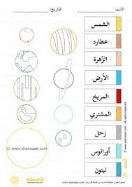 نسخة للتلوين كواكب المجموعة الشمسية موضوع الفضاء للاطفال map words map screenshot