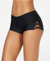 Hula Honey Juniors Strappy Swim Boy Shorts Women Swimsuit Swimsuit With Shorts Boy Shorts Swimsuit Boy Shorts