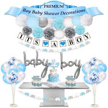 Plus, you can get them in colors to match your shower's overall theme. Baby Shower Decorations For Boy Premium Baby Shower Decorations For Boy Elephant Theme Baby Boy Shower Decorations Elephant Decor Baby Shower Baby Elephant Baby Shower Decorations Buy Online