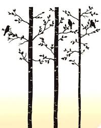 Birch Tree Wall Decals Peel And Stick Lot 26 Studio Birch Trees Peel N Stick Vinyl Wall Decals 46 By 82 Inch Black Lot 26 Studio Inc Http Www Am Birch Tree Wall Decal Tree Wall Decal Tree Wall