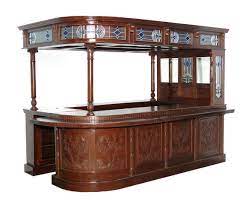 10ft Solid Mahogany English Corner Pub Bar W X2f Stained Glass Bartender S Door Home Pub Furniture Sliders Furniture Maker