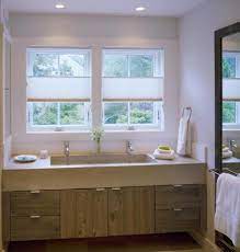 Sink 2 faucets one modern trough instead of double vanities. Double Vanity Bathrooms
