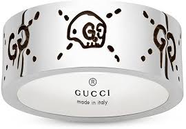 Amazon Com Gucci Ghost Ring Ybc455318001013 Clothing Shoes Jewelry