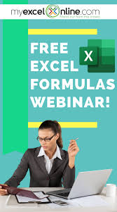 Free Webinar Learn The Must Know Formulas Vlookup Index Match If Sumif Plus More In 2020 Excel Formula Microsoft Excel Tutorial Excel For Beginners